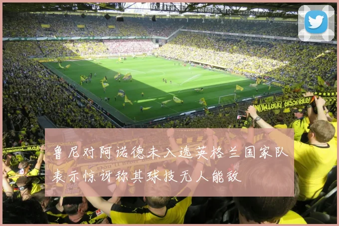 鲁尼对阿诺德未入选英格兰国家队表示惊讶称其球技无人能敌