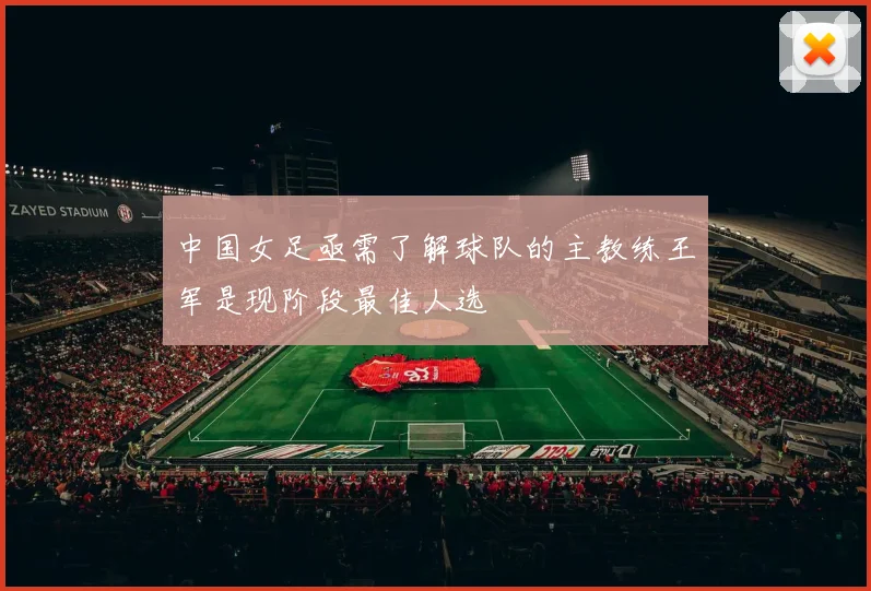 中国女足亟需了解球队的主教练王军是现阶段最佳人选